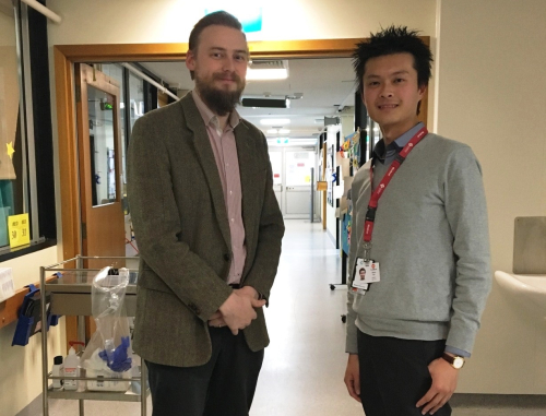 Dr Jonathan Beavers, Consultant Physician in Geriatric Medicine and Dr Henry Yao, Geriatric Registrar