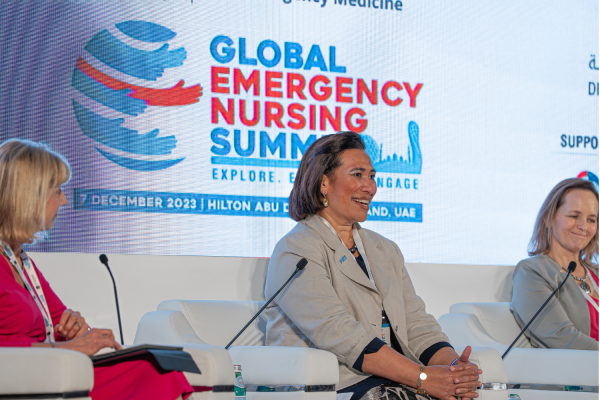 Chief Nurse of the World Health Organisation (WHO), Dr Amelia Latu Afuhaamango Tuipulotu, attends the Global Emergency Nursing Summit in Abu Dhabi