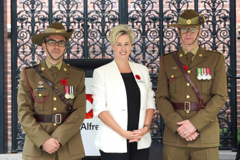 Alfred community comes together for moving Remembrance Day service article image